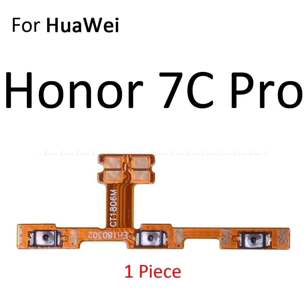 Гибкий ленточный кабель с кнопкой включения и выключения звука для HuaWei Honor Play 8A 7A 7C 7X7 S 6A 6C 6X 5C Pro - Цвет: For Honor 7C Pro