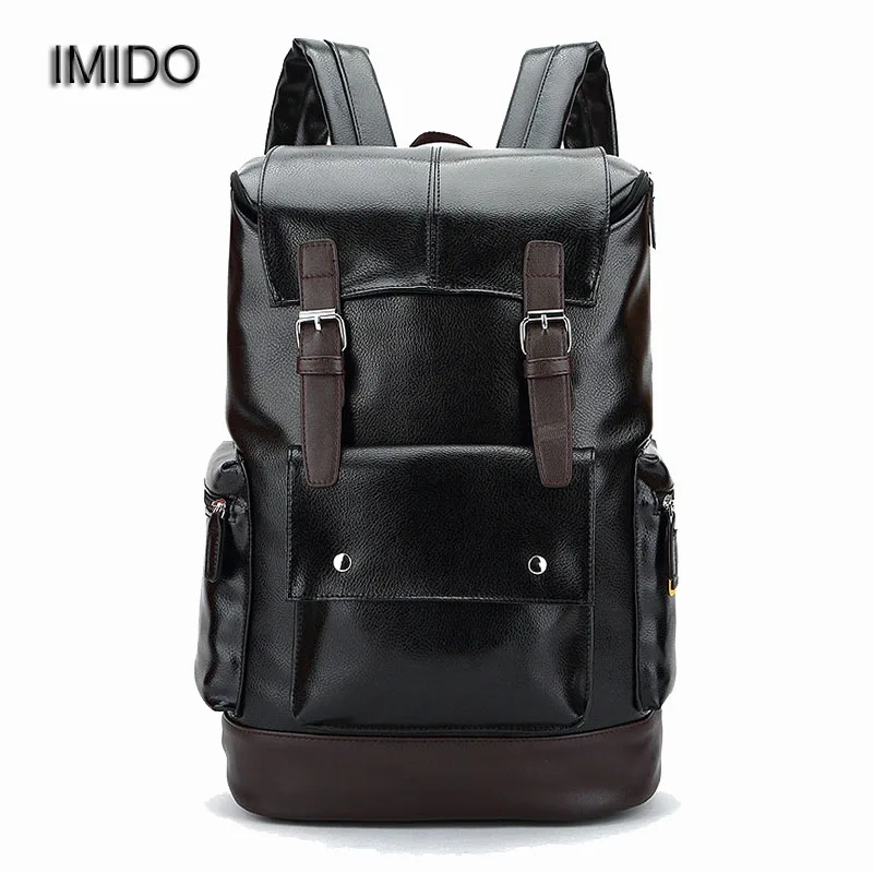IMIDO хит продаж мужские рюкзаки из искусственной кожи дорожная безопасная сумка