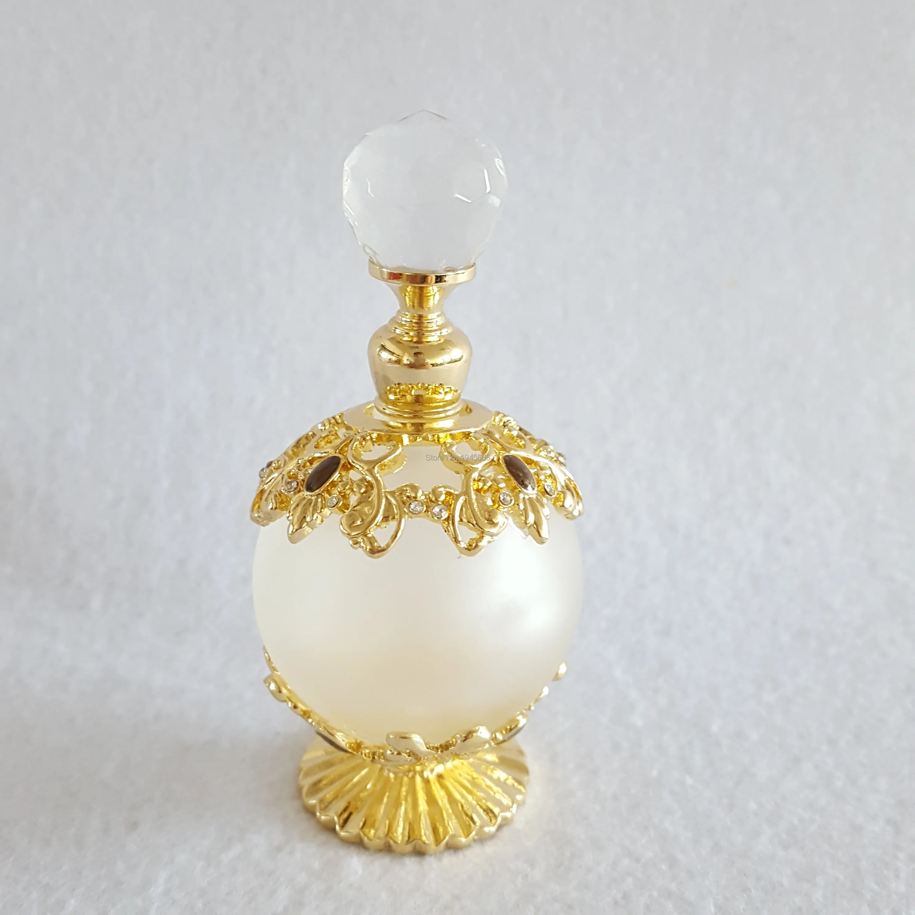 

25ml Antiqued Painted Glass Perfume Bottle Home Decoration Refillable Perfume Attar Oil Bottles Gift