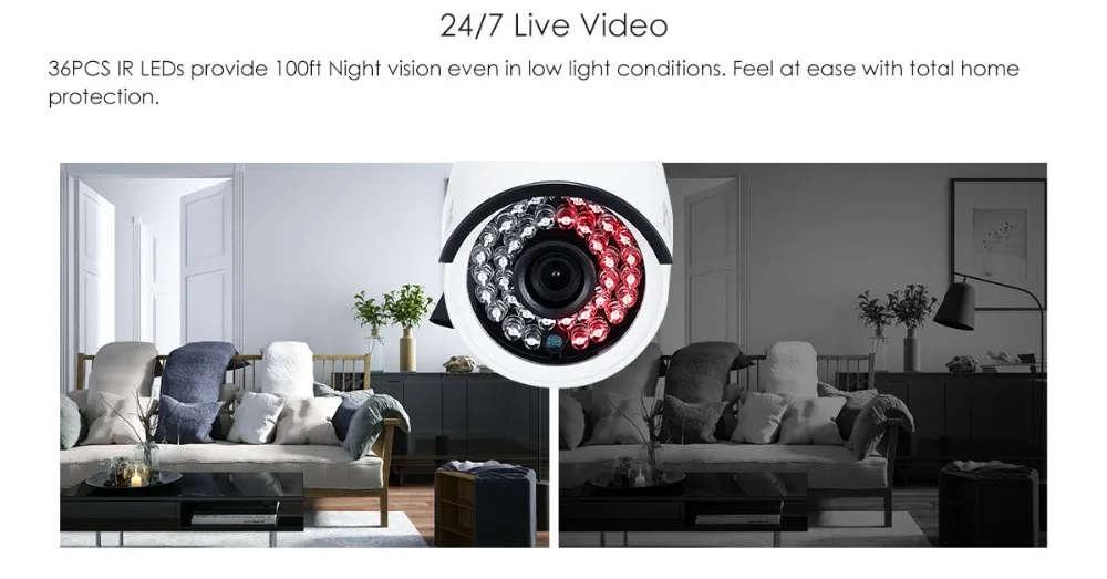 ZOSI 4CH система видеонаблюдения беспроводная 960P 1" lcd NVR Камера безопасности Система 1.3MP ИК Открытый P2P Wifi IP камера наблюдения комплект 500GB