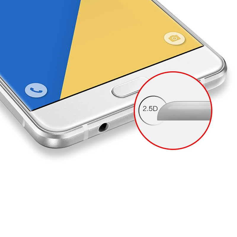 9H 2.5D цветное закаленное стекло для Samsung Galaxy J7 2017 EU J730 J730f Защитная пленка экрана