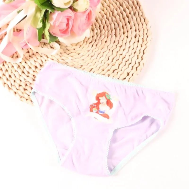 10 шт./лот Трусы для девочек с героями мультфильмов Дизайнерское нижнее белье