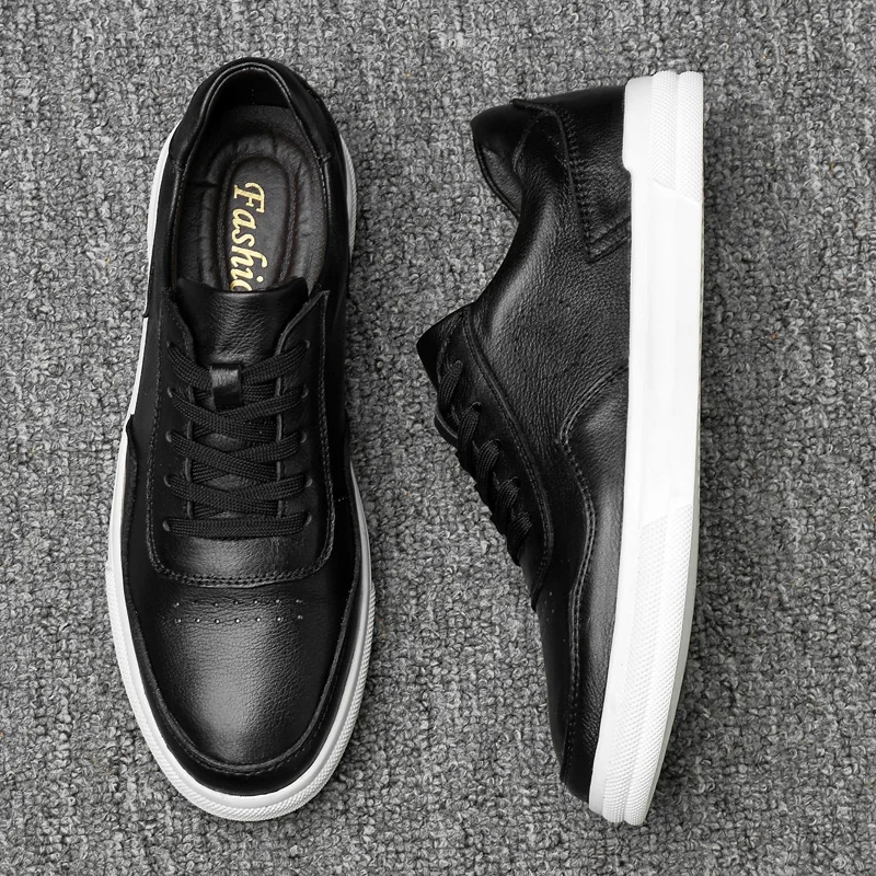 Мужская обувь повседневная из натуральной кожи на шнуровке уличная дышащая