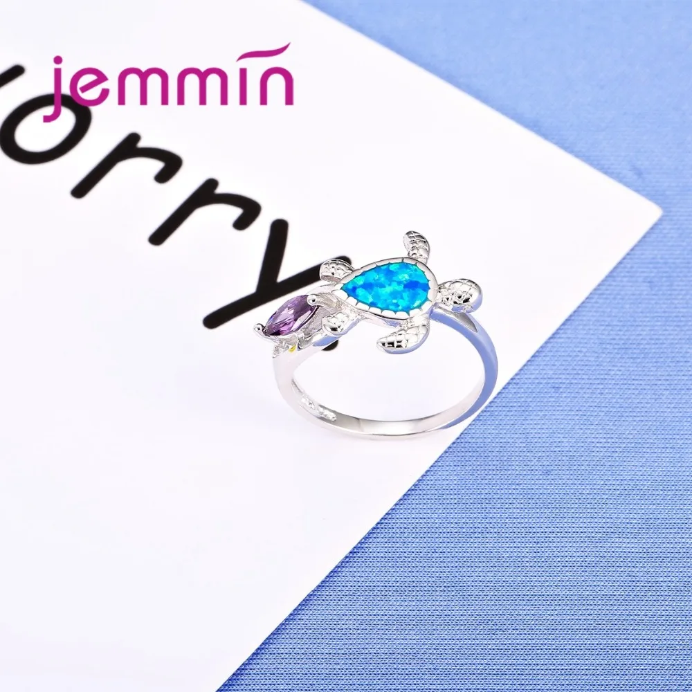 Женское вечерние ЦО из серебра 925 пробы с голубым огненным опалом | Украшения и