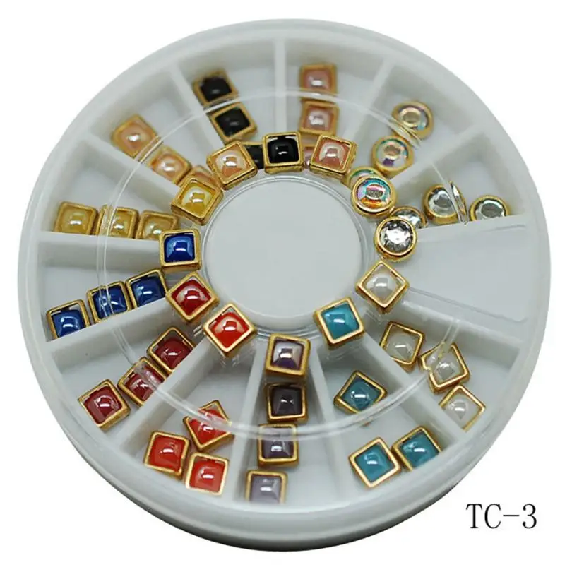 Nail Metal Frame Ceramic Decoration Small Component 3D Sticker SP04 Drop shipping | Красота и здоровье