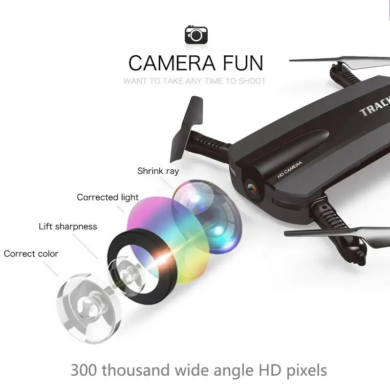 JXD 523 трекер складной мини Rc селфи Дрон HD камера WIFI FPV Вертолет удержание высоты и