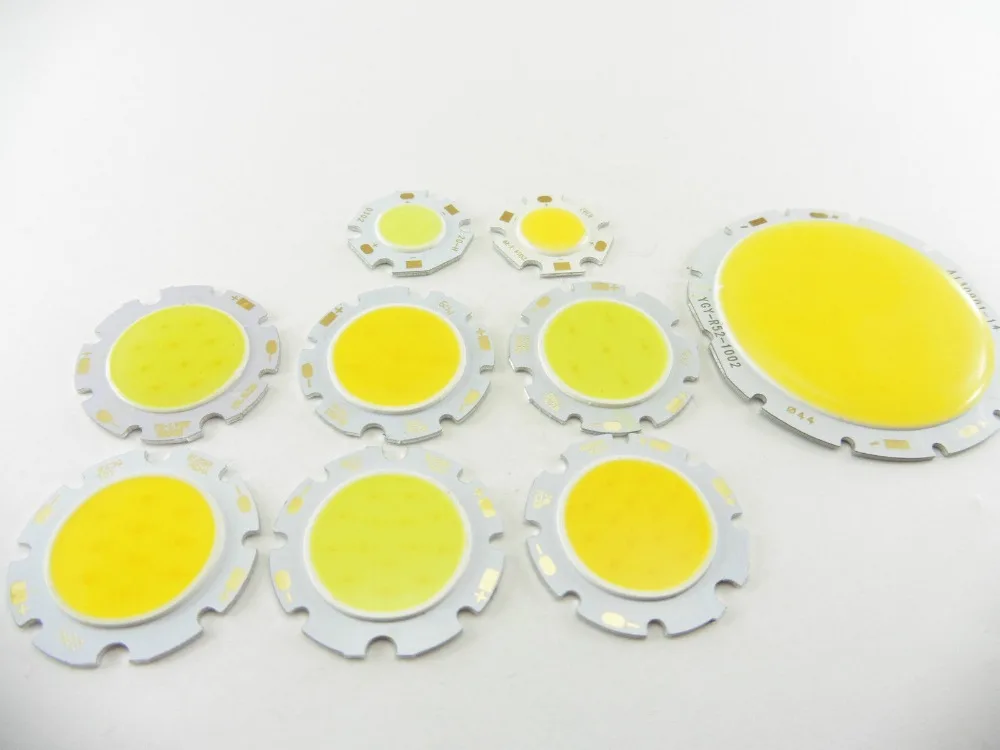 

50pcs/Lot COB 3W 5W 7W 10W led cob chip 240-1200lm Side 20-28MMSpot Lights Chip On Board bulb spotlight Lamp LIGHTING