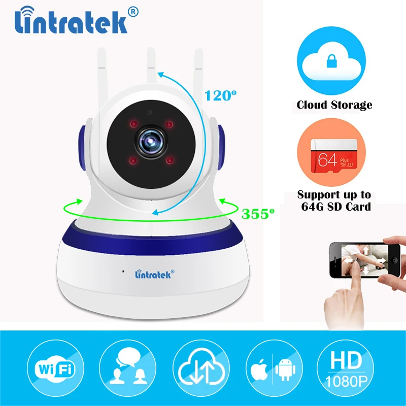 HD1080P Wi Fi IP CCTV Камера Беспроводной Мини Cloud Storage наблюдения PTZ безопасности Камара