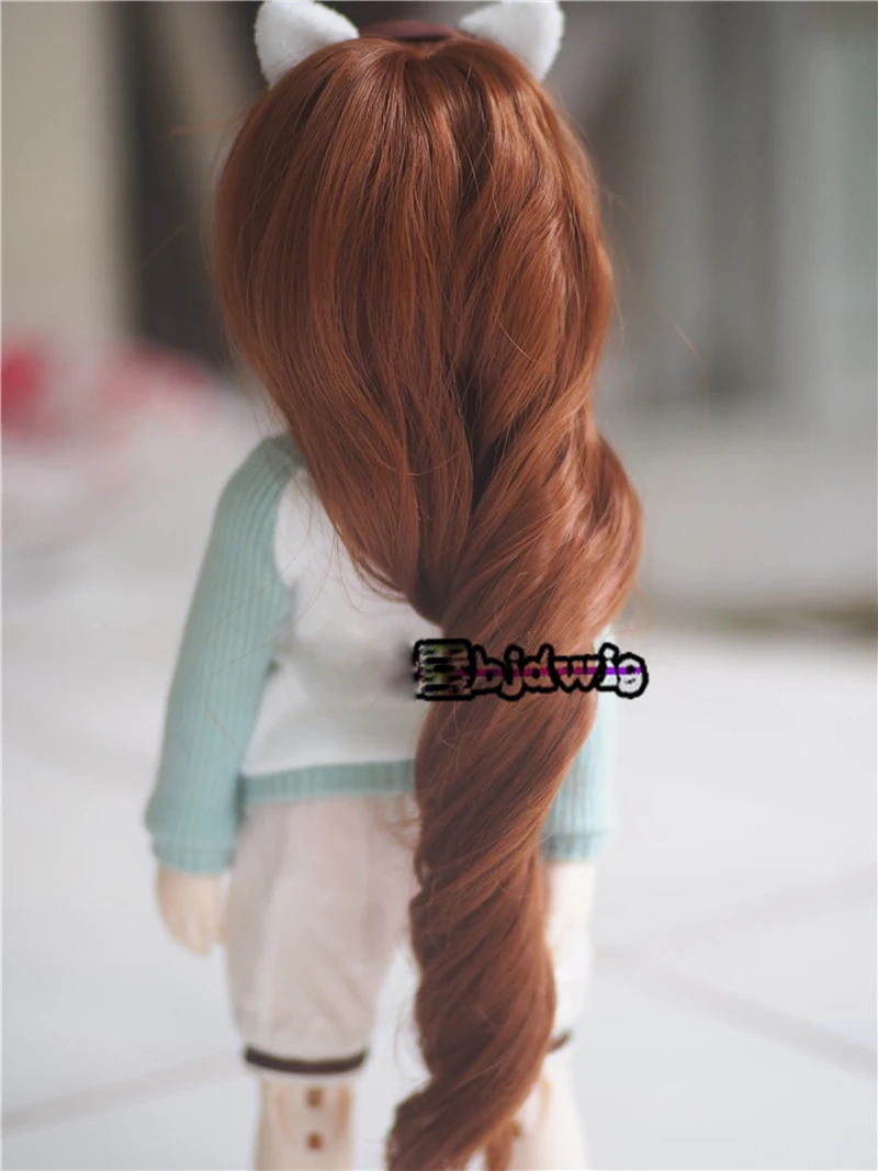 Парик куклы ZORONENKE 1/3 1/4 1/6 Bjd SD милый коричневый волнистый высокотемпературный
