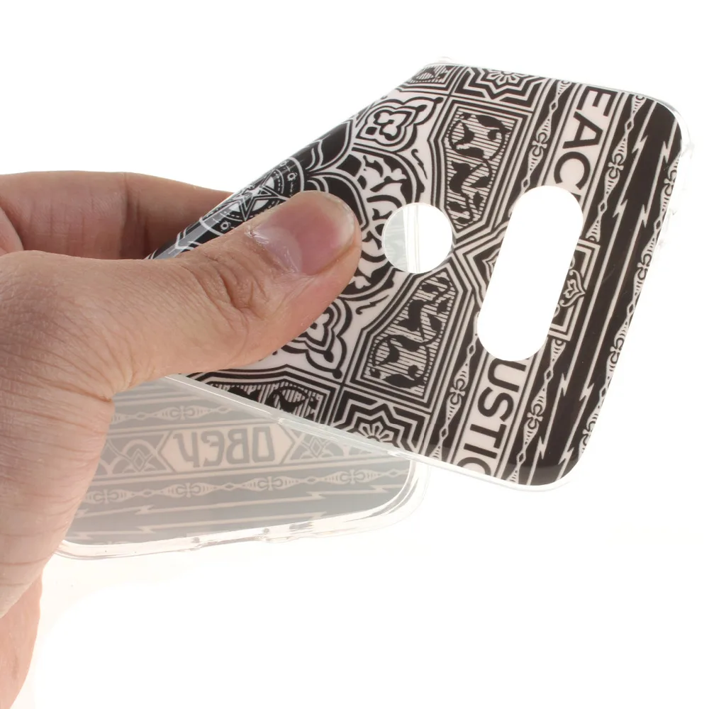 Для LG G5 IMD Прозрачный Корпус Ясно Лепесток Тотем Гель ТПУ Protector Задняя Крышка