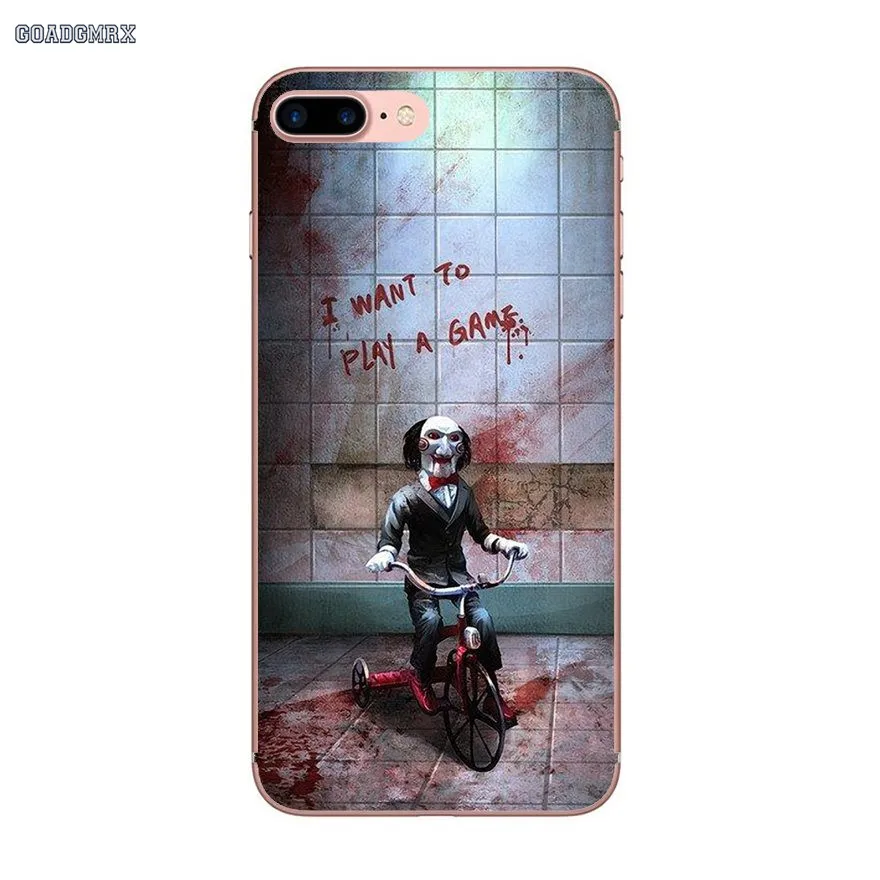 The Jigsaw Killer SAW Movie Soft Transparent Shell Covers For iPhone 6 6S 7 8 Plus X XS MAX XR 4 4S 5 5S SE 5C | Мобильные телефоны