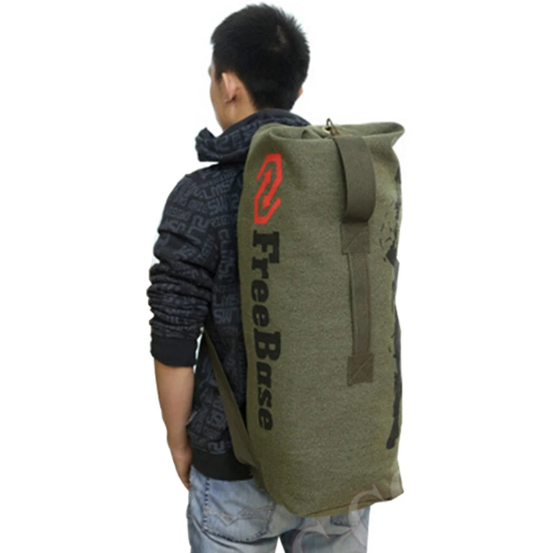 Мужской винтажный многофункциональный военный холщовый рюкзак дорожный