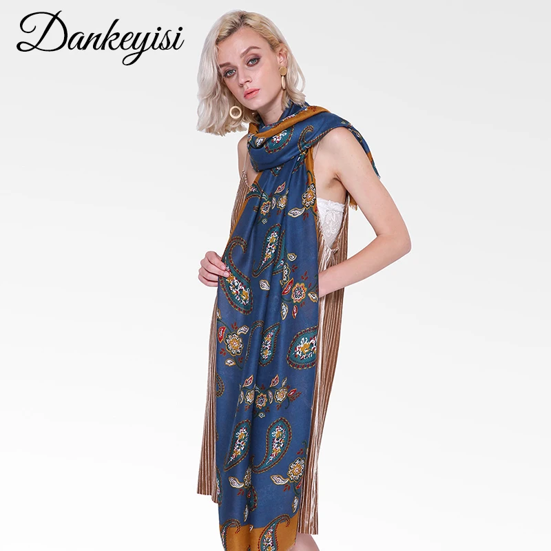 

Шейные шарфы DANKEYISI, женский шарф-труба, женские Большие шали и палантины, женские длинные шарфы из пашмины, хиджаб, палантины 2018