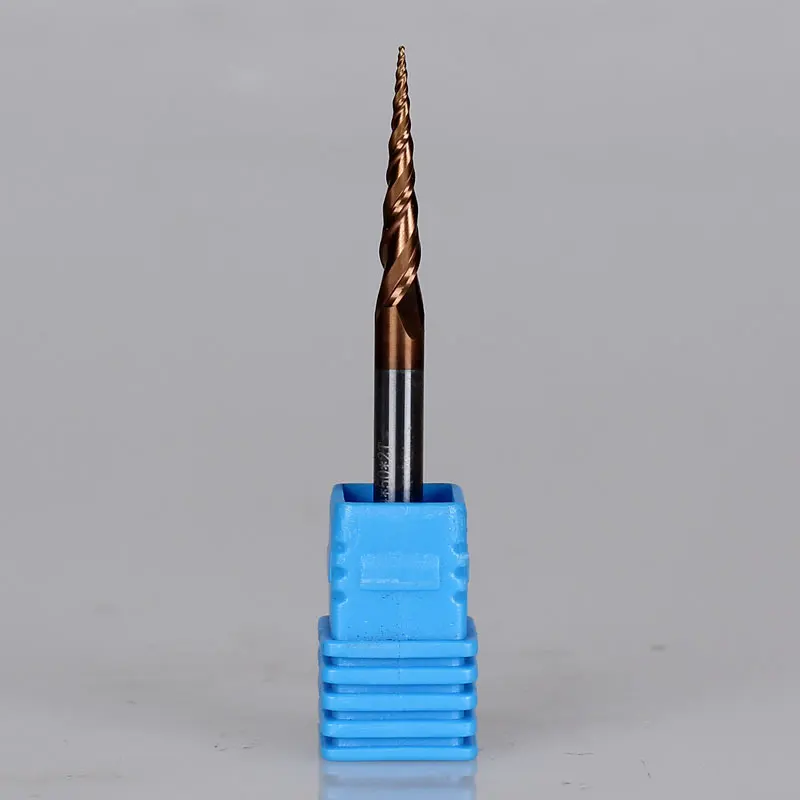 Концевая фреза с коническим хвостовиком 5 шт./лот R0.25 * D4 20 50L 2F HRC55 | Инструменты