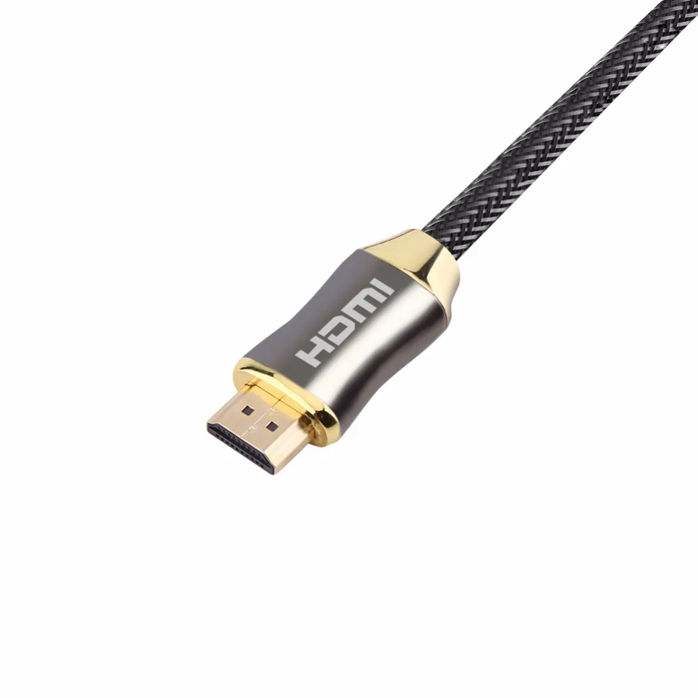 Со сверхвысоким разрешением Ultra HD, 1/1. 5/2/3/5/10 м HDMI кабель V2.0 2K x 4K цинковый сплав высокого Скорость+ Ethernet HDTV