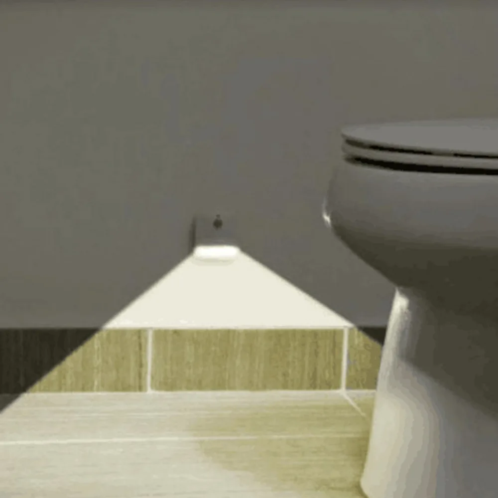 2 шт. батарея ночные лампы LED Крытый индукционный свет датчик движения Footlight для