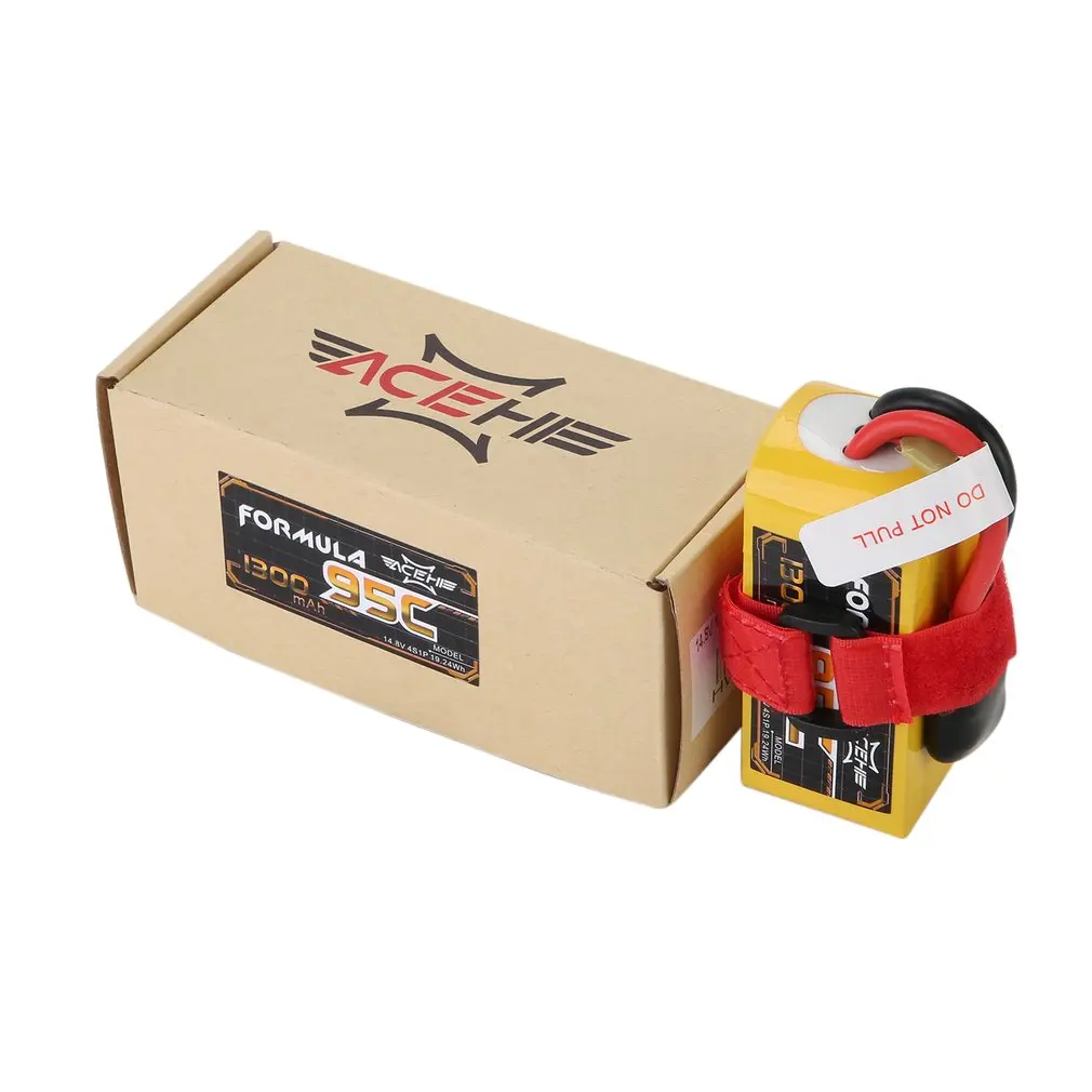 ACEHE 1300 mAh 95C 14,8 V 4S1P 22.2WH Ёмкость Высокая НОМИНАЛЬНАЯ литий-полимерный, Радиоуправляемый Батарея с XT60 разъем для FPV гоночный автомобиль Лодка