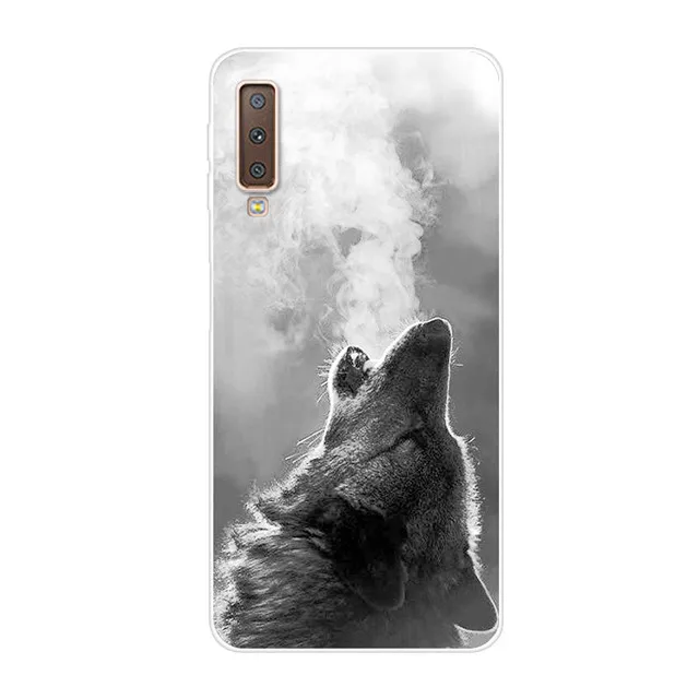 46 1007 Для samsung A7 чехол силиконовый мягкий чехол для телефона чехол для samsung Galaxy A7 чехол тигра крутые A750 6,0 ''7 7A милый - Цвет: 46 1007