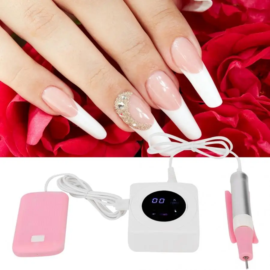 Professional 36000rpm Nail Polishing Drill File Manicure Buffing Polisher Tool Electric Machine | Красота и здоровье