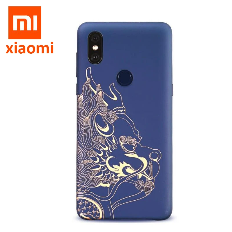 Оригинальный чехол Xiaomi Mi Mix 3 (4 Гб версии) накладка на ПК с изображением драконьего