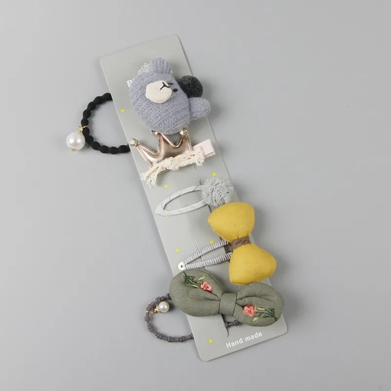 Набор головных уборов из 5 предметов Детские аксессуары заколки для волос с