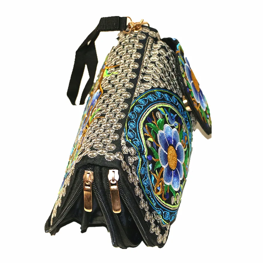 Женский Длинный холщовый кошелек с цветочной вышивкой|long clutch|wallet vintagevintage purse |