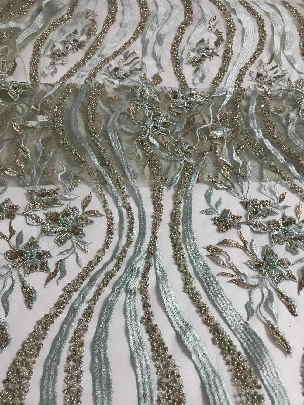 Beautiful CiCi-112202 African tulle mesh lace fabric luxury beaded embroidery french | Дом и сад