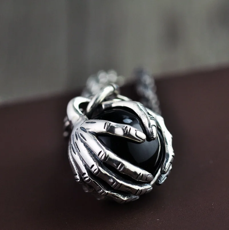 Мужской кулон из серебра 925 пробы с гранатом|f pendant|pendant menpendant men |