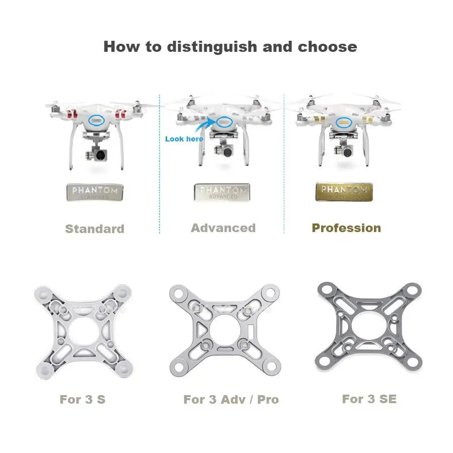 

LeadingStar Camera Gimbal Damping Plate Shock Absorbing Mount for DJI Phantom 3 Standard Professional Advanced Phantom 3 SE D3