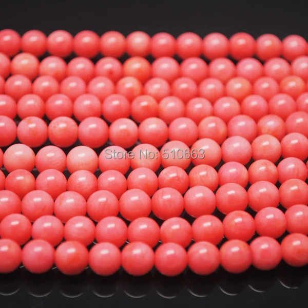 

450 Pieces/Lot,Nature Pink Coral,Coral Beads Round Ball,Size: 4mm