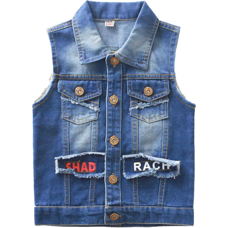 Boys Fashion Denim Vests Autumn Children Casual Cowboy Waistcoats Child Girls Jeans Outdoor Vest Waistcoat