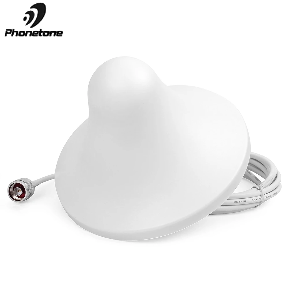 Антенна 5dBi GSM/CDMA/3G 800 2500 МГц внутренняя потолочная антенна с разъемом N Male и кабелем