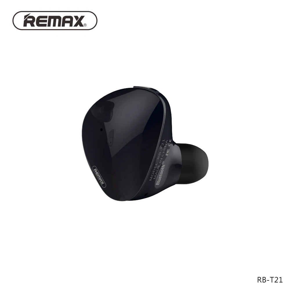 Оригинальный Remax Bluetooth наушники в ухо мини с HD микрофон Беспроводная гарнитура MP3
