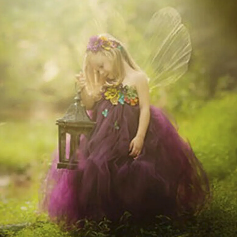 Платье-пачка на одно плечо для девочек элегантные Детские платья до щиколотки с