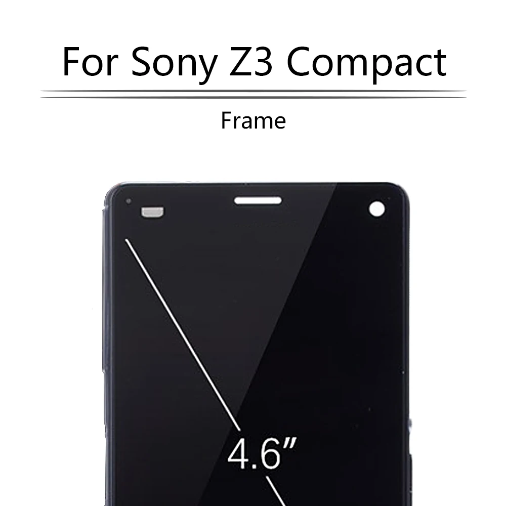 ЖК-дисплей 4 6 дюйма для SONY Z3 Compact D5803 D5833 с рамкой модуль монитора панель сенсорным
