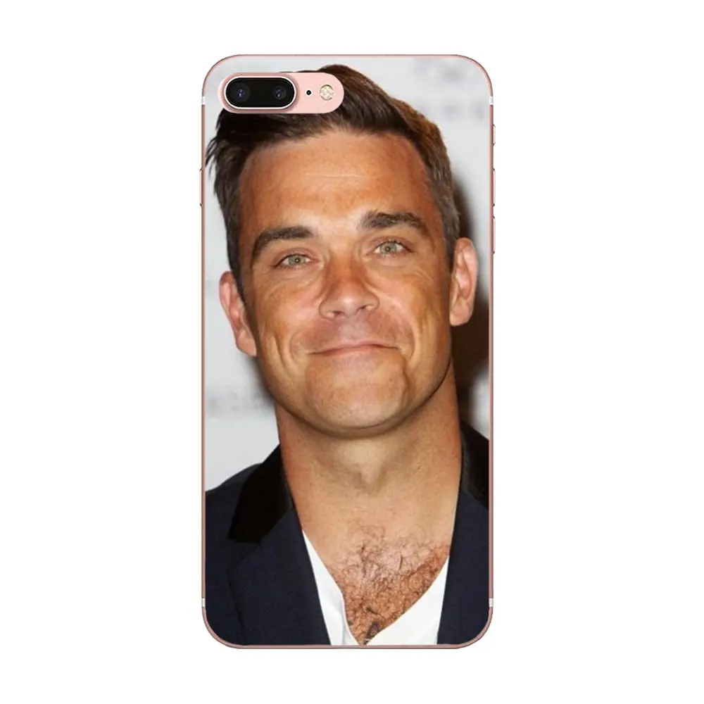 Uk Singer Star Robbie Williams Мягкий ТПУ топ продаж для Apple iPhone 4 4S 5 5C 5S SE 6 6S 7 8 Plus X XS Max