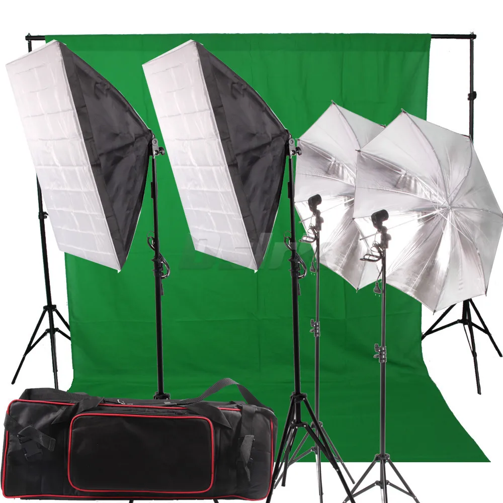 Фон для фотосъемки набор софтбокс-освещения с 4 гнездами держатель осветительная