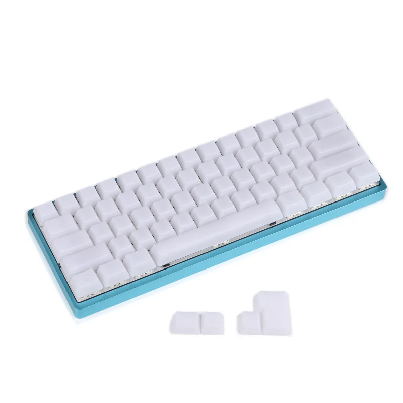 61 ANSI plus 4 ISO YMDK 1,5 мм ABS 108 87 61 ANSI ISO пустой молочный туман OEM профиль Блестящий сквозной ключ для MX механическая клавиатура RGB GK61 - Цвет: 61 ANSI plus 4 ISO
