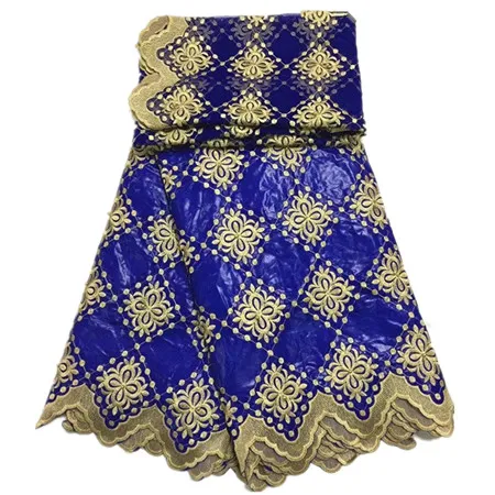 PL1701206B203 Африканская ткань Базен riche ткань tissu africain хлопок вышитый Базен riche getzner с тюлем кружевной комплект африканская кружевная ткань - Цвет: PL1701206B203