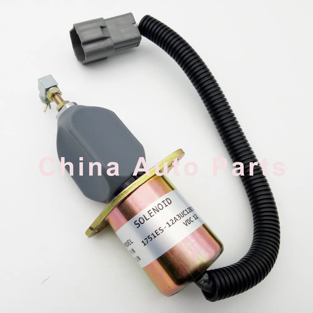 Стоп соленоид 1751ES 12A3UC12B1S для экскаватора R60 5 Модель двигателя 4TNE 94|solenoid|solenoid