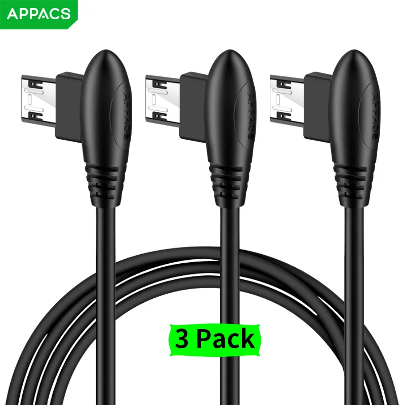 APPACS 3 Упак. Кабель для быстрой зарядки мобильного телефона микро USB кабель 90