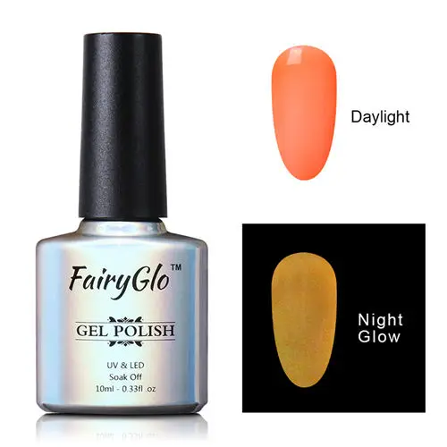 FairyGlo, 10 мл, УФ-гель для ногтей, ночное ФЛУОРЕСЦЕНТНОЕ свечение, впитывающий Гель-лак, Полуперманентная краска, гибридный лак, эмаль - Цвет: YGJ6709