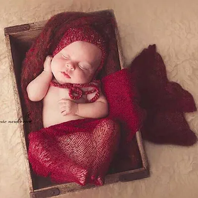 Dark Red 16 цветов, реквизит для фотосъемки новорожденных, хлопковая одежда для фотосъемки, фон для фотосъемки, аксессуары для новорожденных, повязка на голову - Цвет: Dark Red