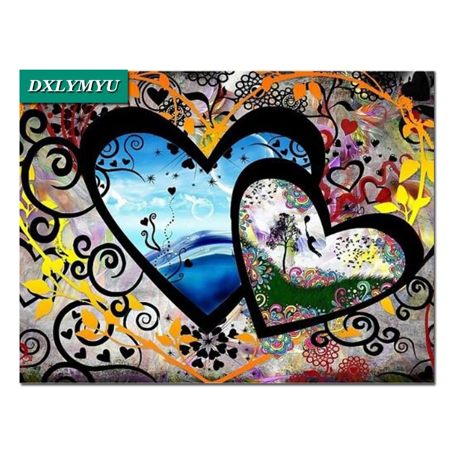 

5D DIY Diamond Painting Cross Stitch flower Love Hobby Crafts Diamond Mosaic Handmade Gift Embroidery Home Decoration