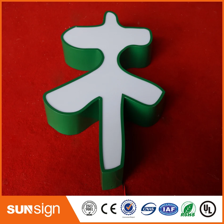 Индивидуальные 3D рекламные акриловые буквы знак лампочка светодиодный