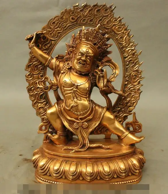 Бесплатная доставка S01418 10 дюймов тибетская буддистская бронза техника