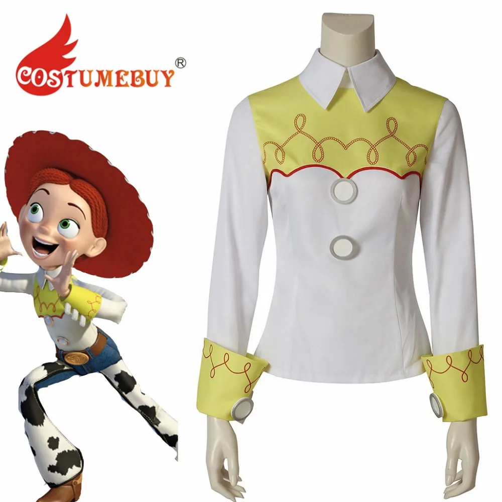 CostumeBuy Cartoon Toy Story Jessie Cosplay Costume Top Shirt Adult Fancy Long Sleeve Costume L920