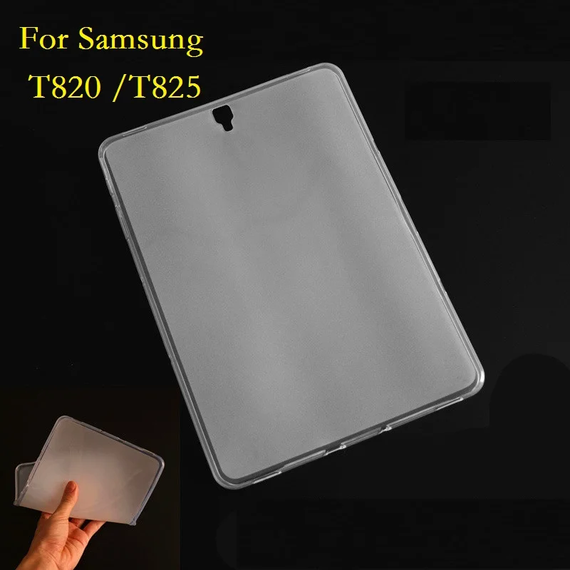 Тонкий прозрачный чехол для Samsung Galaxy Tab S3 9 7 &quotT820 T825 Прозрачный матовый из ТПУ T820