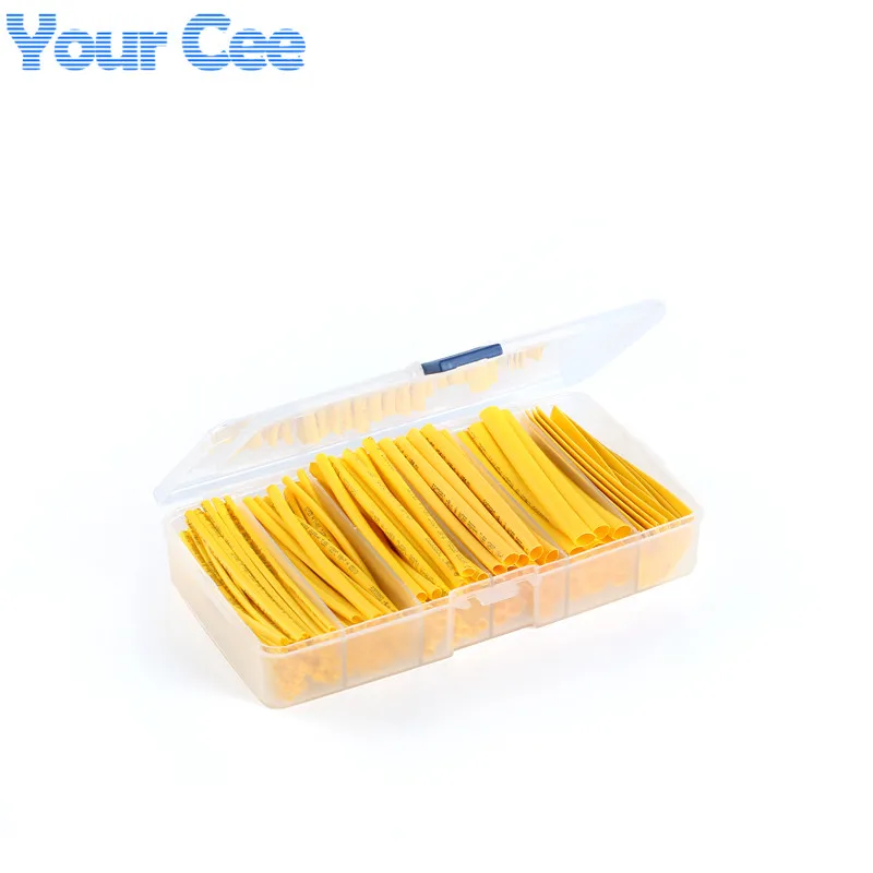 165 шт. в ассортименте термоусадочная трубка изоляционный кабель 600 В 2 мм 3 4 5 6 8