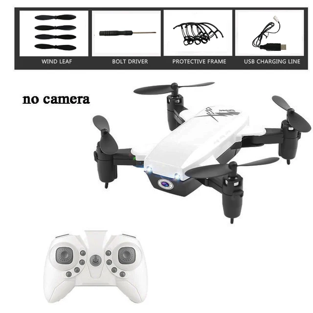 White without Cam RC Дроны с камерой HD RC Квадрокоптер с RC камера для вертолета Профессиональный WiFi Безголовый режим пульт дистанционного управления Дрон батарея - Цвет: White without Cam